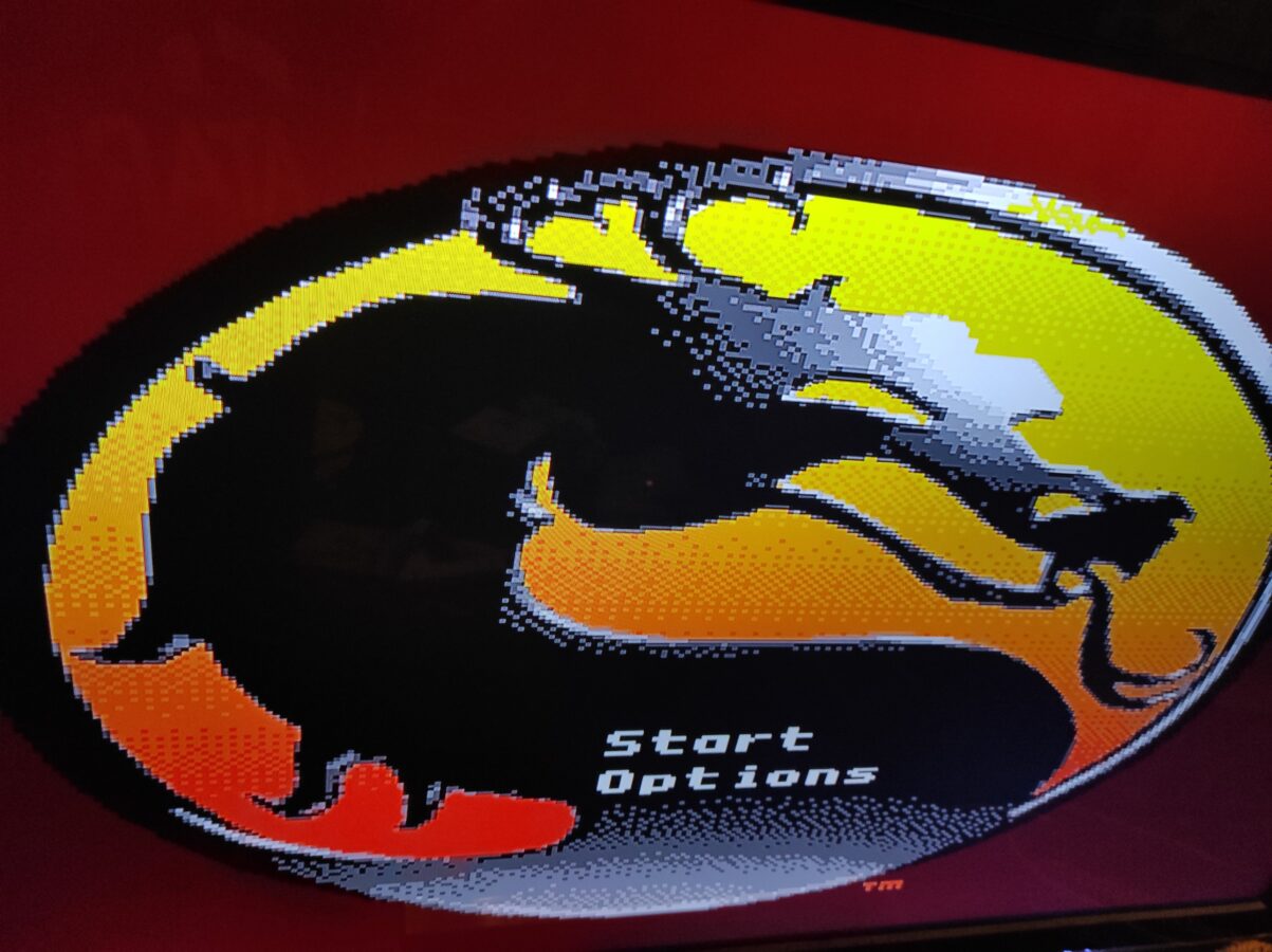 Mortal Kombat logo from television