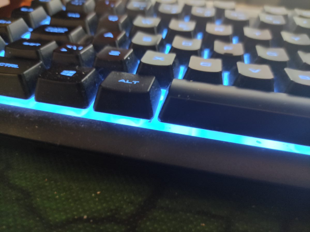 keyboard with back lights blue