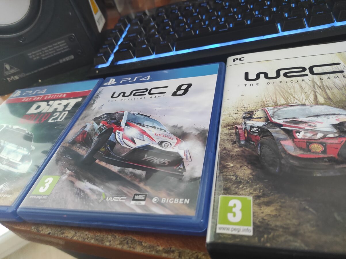 Rally games for PS4 Dirt Rally 2.0 WRC 8 PC WRC 9