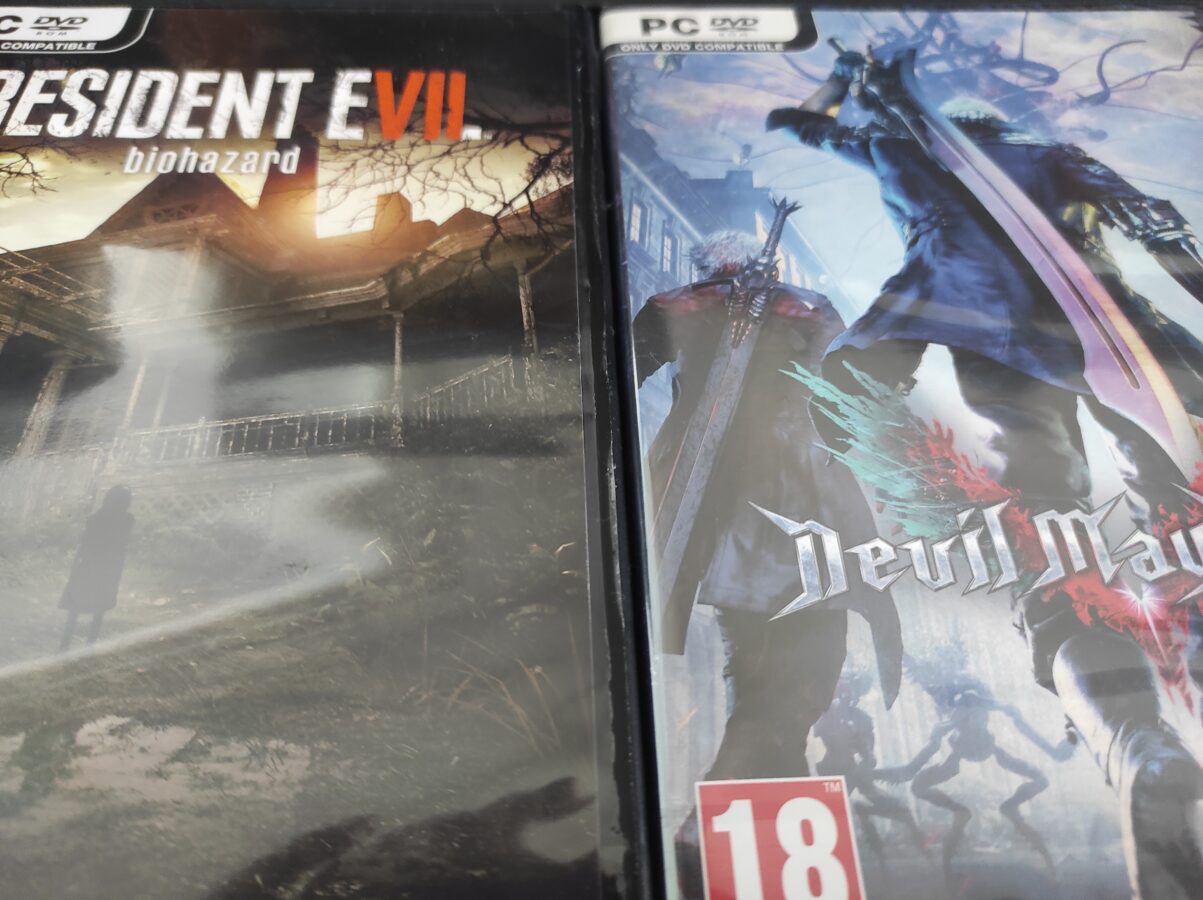 PC games RE 7 and Devil May Cry 5