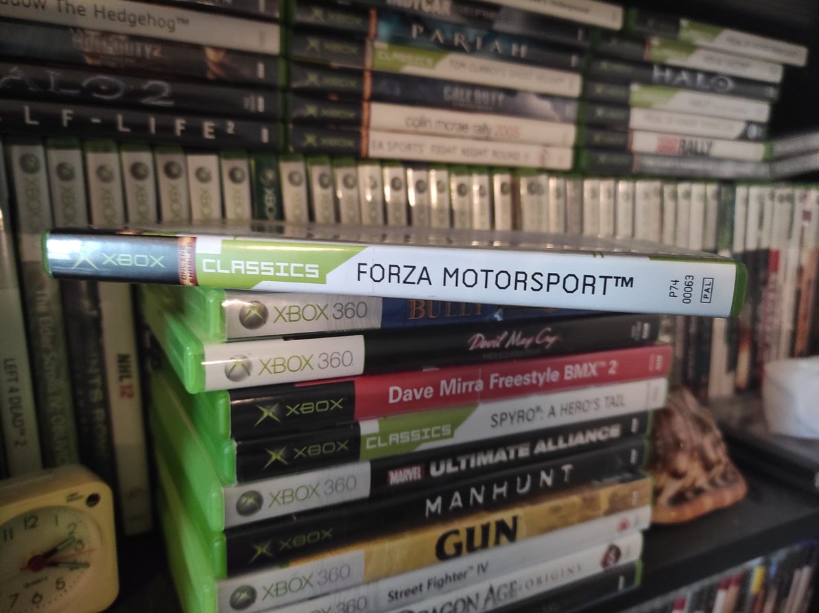 Xbox 360 and original Xbox games and Forza Motorsport