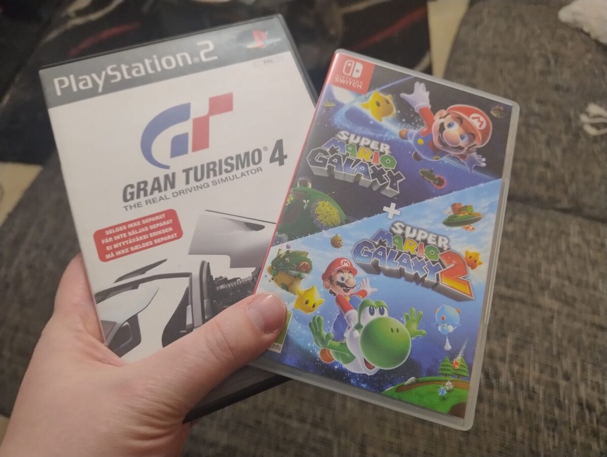 gran turismo 4 and super mario galaxy 1 and 2