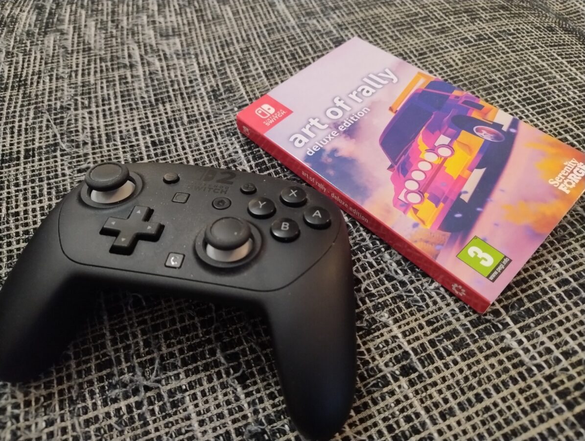 switch 2 pro controller and art of rally game